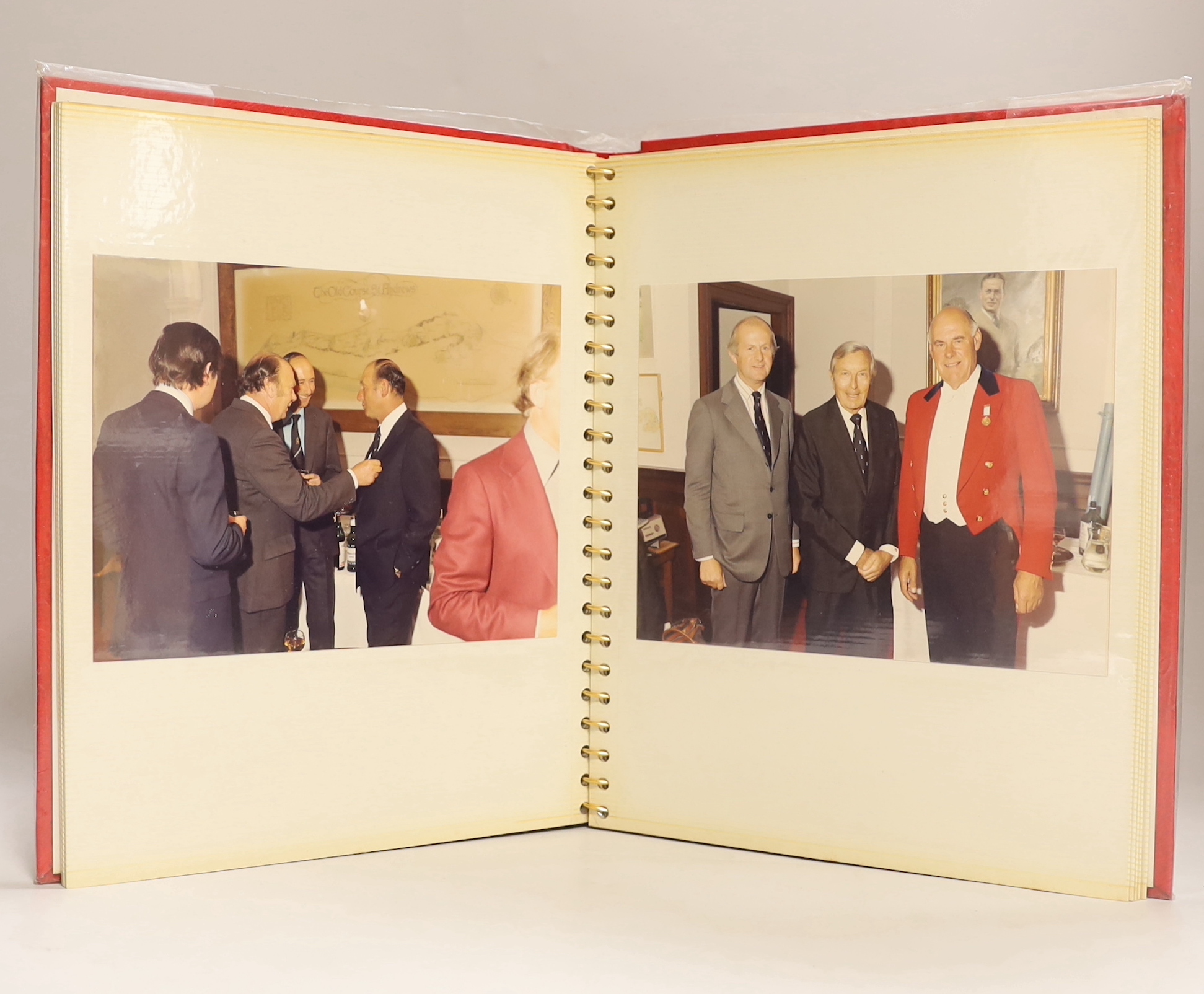 Golf Interest. An album containing photographs, menu and autographs of British Open Winners, gathered the 1978 Dinner for Winners of the Open Championship, and various books on the British Open
